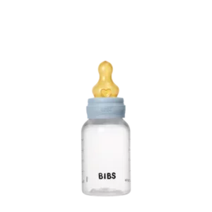 BIBS Biberon Baby Blue Debit Lent PP sans BPA avec Tetine en Latex 0m+ 150ml