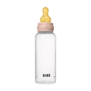 BIBS Biberon Blush Debit Lent PP sans BPA avec Tetine en Latex 0m+ 270ml