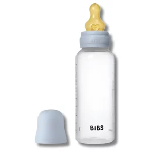 BIBS - BIBERON BOTTLE LATEX MEDIUM FLOW BABY BLUE 270ML