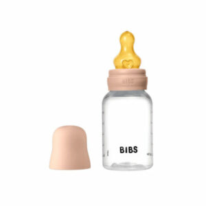 BIBS Biberon Rond en Latex Slow Flow 0M+ 150ml