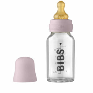 BIBS Biberon en Verre Set Complet Debit lent Dusky Lilac 0 mois et + 110ml
