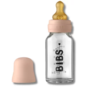 BIBS - BIBERON EN VERRE SLOW FLOW ROSE 110 ML