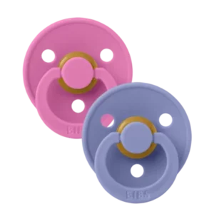 BIBS Colour 2 Sucettes Taille 1 Bubblegum Peri 0 a 6 mois
