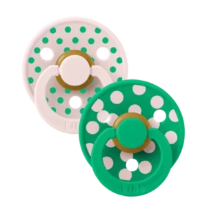 BIBS Colour 2 Sucettes Taille 1 Polka Petal Cactus 6 a 18 mois
