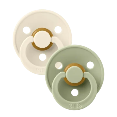 BIBS Colour 2 Sucettes Taille 3 Ivory Sage 18 mois+