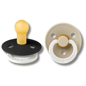BIBS - LOT DE 2 PIÈCES SUCETTES BLACK GLOW VANILIA GLOW 1ERE AGE