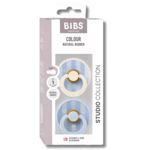 BIBS - LOT DE 2 PIÈCES SUCETTES DUSTY BLUE 1ERE AGE