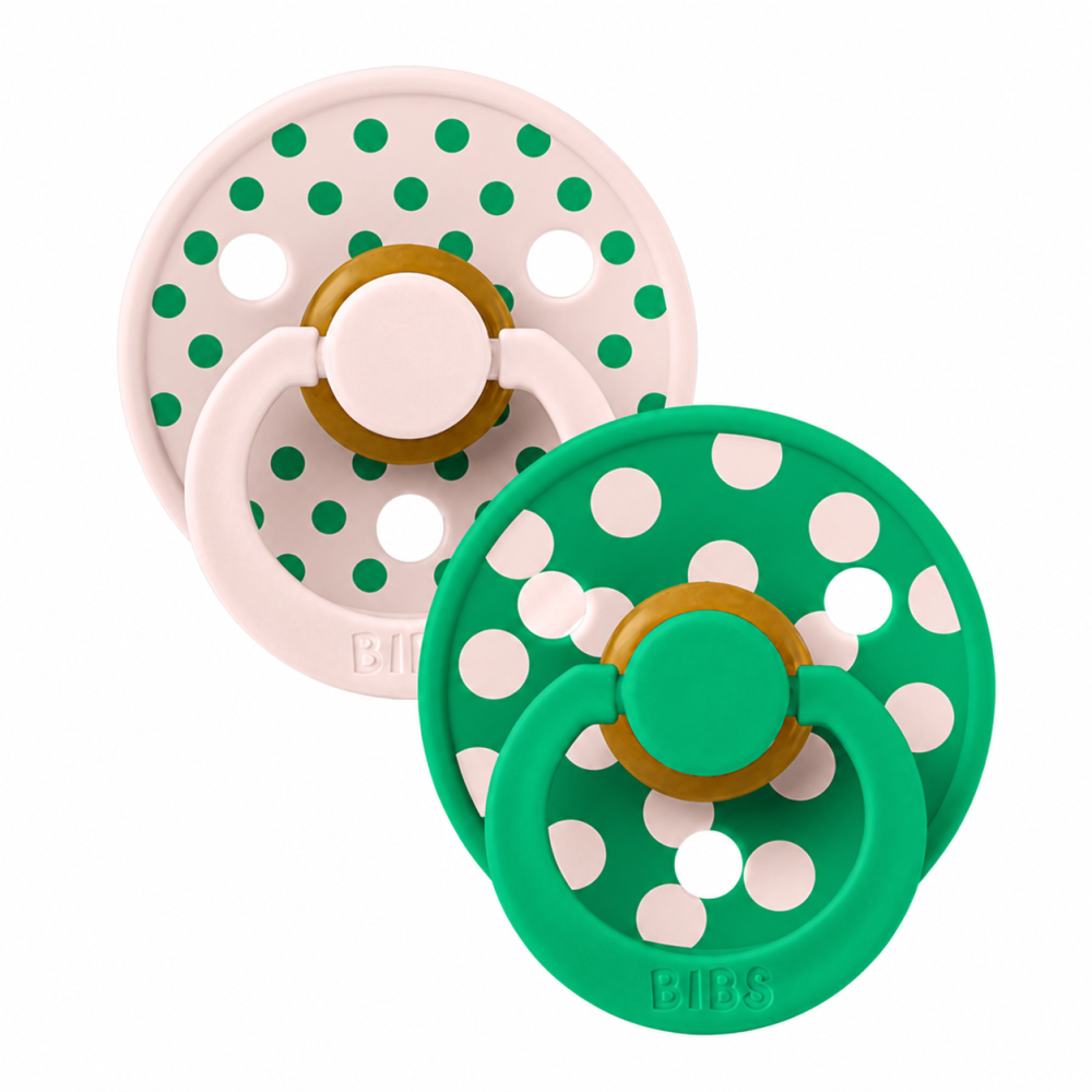 BIBS - LOT DE 2 SUCETTES COLOUR NATURAL PETAL CACTUS SIZE 2 +6MOIS