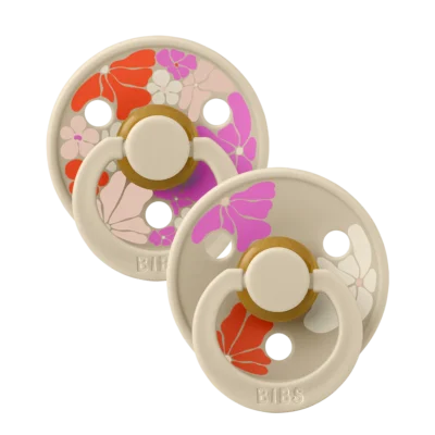 BIBS Studio Colour 2 Sucettes Taille 1 Morning Bloom Vanilla Mix 0 a 6 Mois