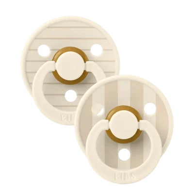BIBS Studio Colour 2 Sucettes Taille 2 Pin Ivory Vanilla Mix 6 a 18 Mois