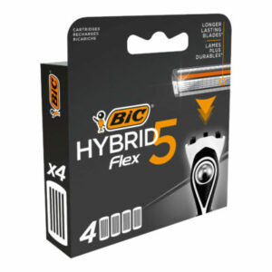 Bic Recharges de Lames de Rasoir Homme Hybrid Flex 5 4 Piéces