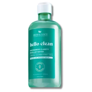 BIOBALANCE NIACINAMIDE CLARITY - EAU MICELLAIRE AU THÉ VERT + EXTRAIT DE CONCOMBRE + INULINE 500ML