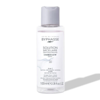 Byphasse Solution Micellaire Démaquillante au Charbon Actif Peaux Grasses 100ml
