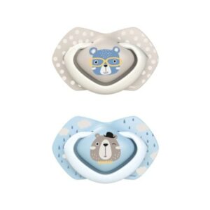 Canpol 2 Sucettes Universelle 6-18M Bonjour Paris Bleu