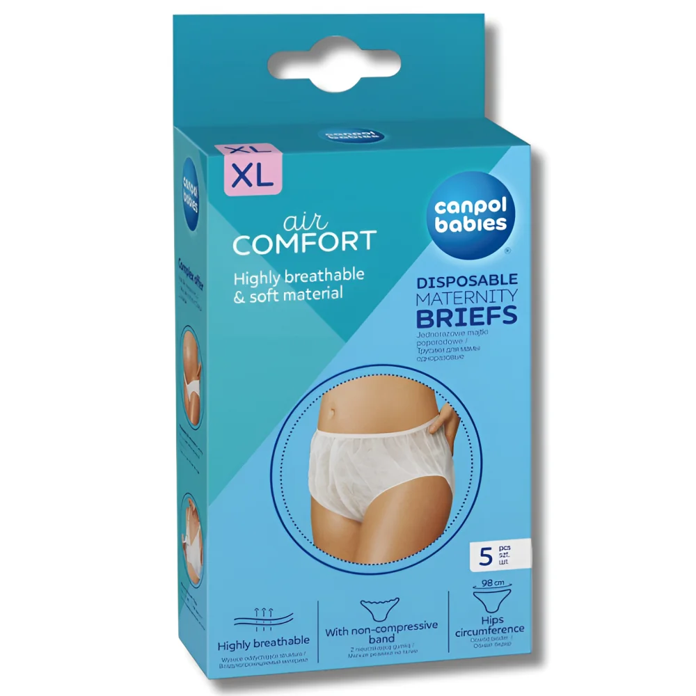 CANPOL - 5 CULOTTES MATERNITÉ JETABLES XL