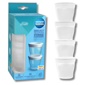 CANPOL BABIES - LOT DE 4 POTS DE CONSERVATION 180ML 12/204