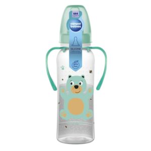 Canpol Biberon a Col Etroit avec Anses Cute Animals 250ml