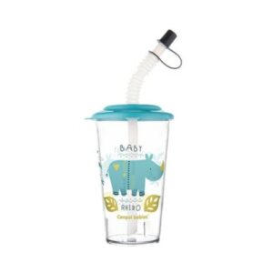 Canpol Tasse avec Couvercle et Paille 320ml 12M+ Bleu
