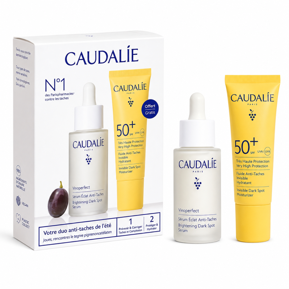 CAUDALIE VINOPERFECT - DUO ANTI-TACHE SÉRUM & FLUIDE SPF50+