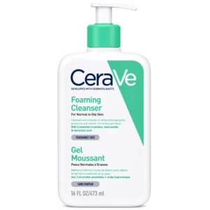 CERAVE - GEL MOUSSANT NETTOYANT PEAUX NORMALES A GRASSES 473 ML
