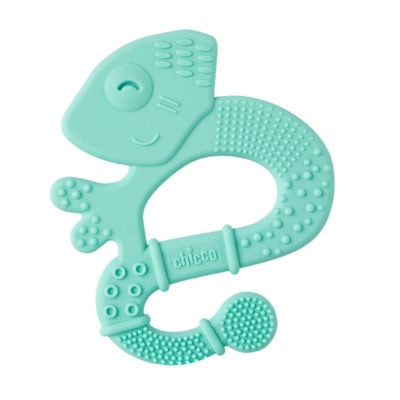 Chicco Anneau de Dentition +2m Soft & Clean Iguane Bleu