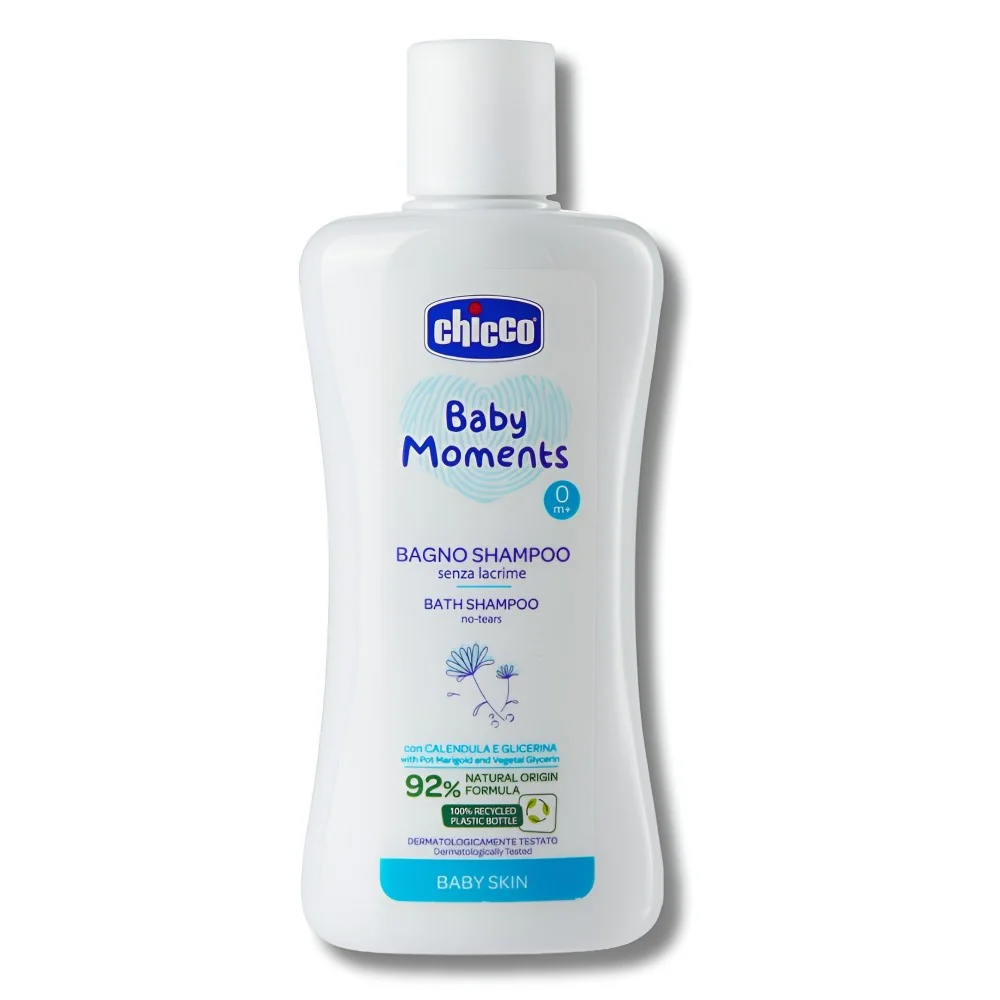CHICCO BABY MOMENT - SHAMPOING CHEVEUX ET CORPS SANS LARME +0MOIS 200ML
