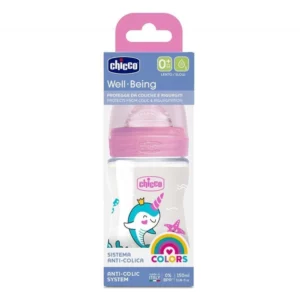 CHICCO - BIBERON EN PLASTIQUE FILLE +0MOIS 150ML