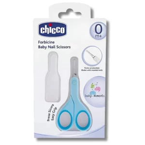 CHICCO - CISEAUX LIGHT BLEU AVEC ETUI PROTECTEUR