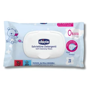 CHICCO - LINGETTES NETTOYANTES PEAUX SENSIBLES 72 PIECES +0MOIS