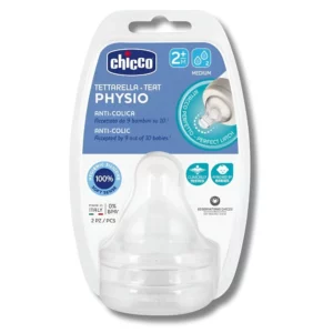 CHICCO - LOT DE 2 TETINES EN SILICONE +2MOIS