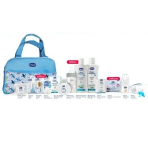 CHICCO Sac de Maternite Maman et Bebe 12 articles Bleu