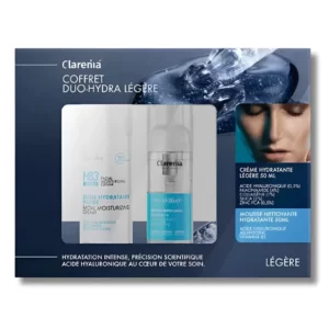 CLARENIA - COFFRET CREME HYDRATANTE DUO-HYDRA LEGERE + MOUSSE NETTOYANTE HYDRATANTE 50ML OFFERTE