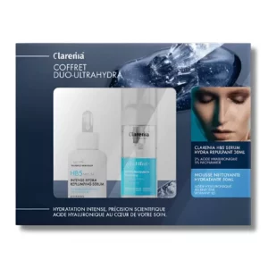 CLARENIA - COFFRET DUO ULTRA HYDRA HB5 SERUM 30ML + HYDRA EFFECT MOUSSE NETTOYANTE 50ML OFFERTE