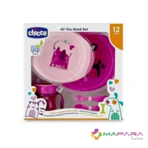 CHICCO All You Need Set 12m+ Coffret Repas Girl