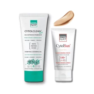 CYTOLNAT -  PACK : GEL NETTOYANT PURIFIANT + ECRAN BEIGE DORE
