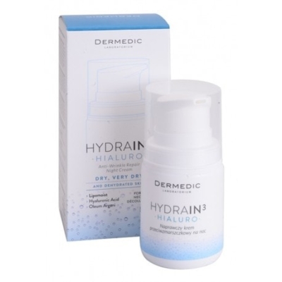 DERMEDIC Hydrain 3 Creme De Nuit Hydratante Anti-rides 55g