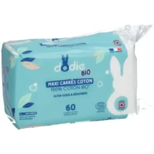 DODIE Maxi Carrés Coton Bio x 60