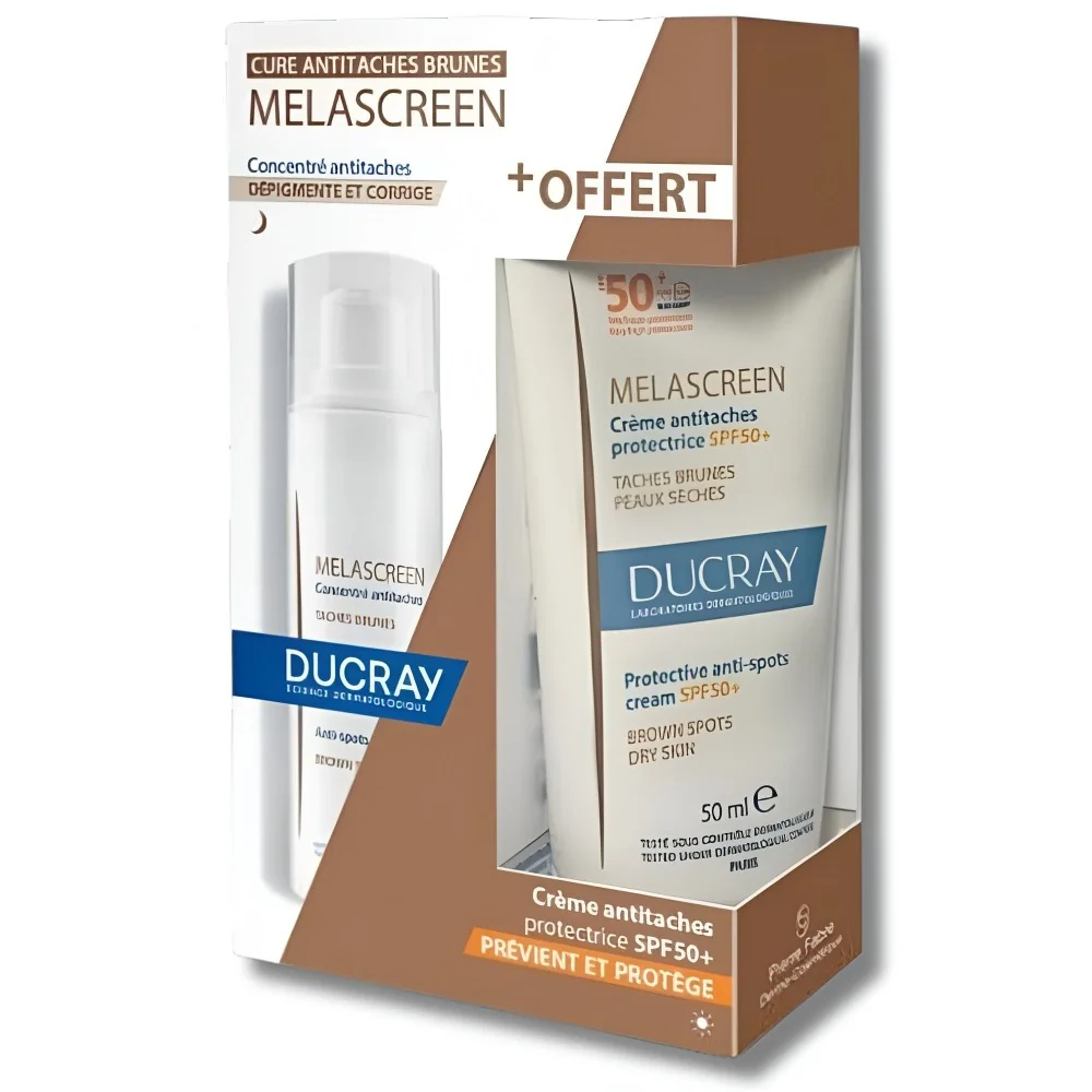 DUCRAY - PACK MELASCREEN CONCENTRÉ ANTI-TÂCHES + CRÈME SPF50+ OFFERTE