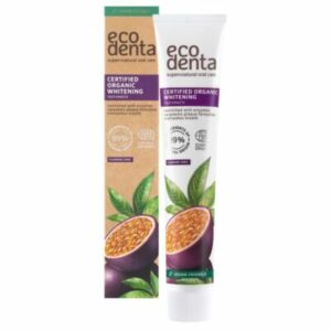 Ecodenta Dentifrice Blanchissant Bio Certifié au Fruit de la Passion avec Enzymes 75ml
