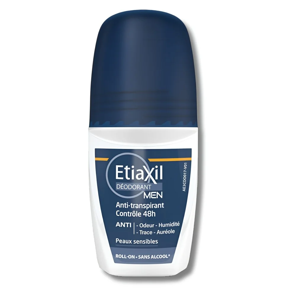 ETIAXIL - ROLL ON DEODORANT MEN ANTI TRANSPIRANT PEAUX SENSIBLES 50ML