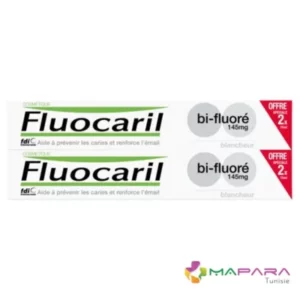 FLUOCARIL Dentifrice Blancheur Bi-Fluoré 145mg 2 x 75ml