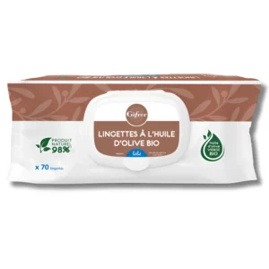 GIFRER - LINGETTES NETTOYANTES A L’HUILE D’OLIVE 70 PIECES