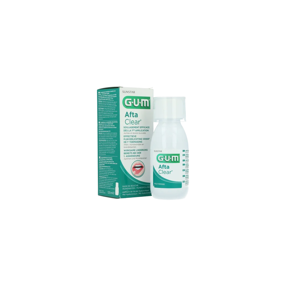 GUM AFTACLEAR BAIN DE BOUCHE FLACON 120 ML