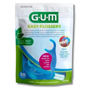 GUM - EASY FLOSSERS PORTE FIL DENTAIRE 30 PIECES 890