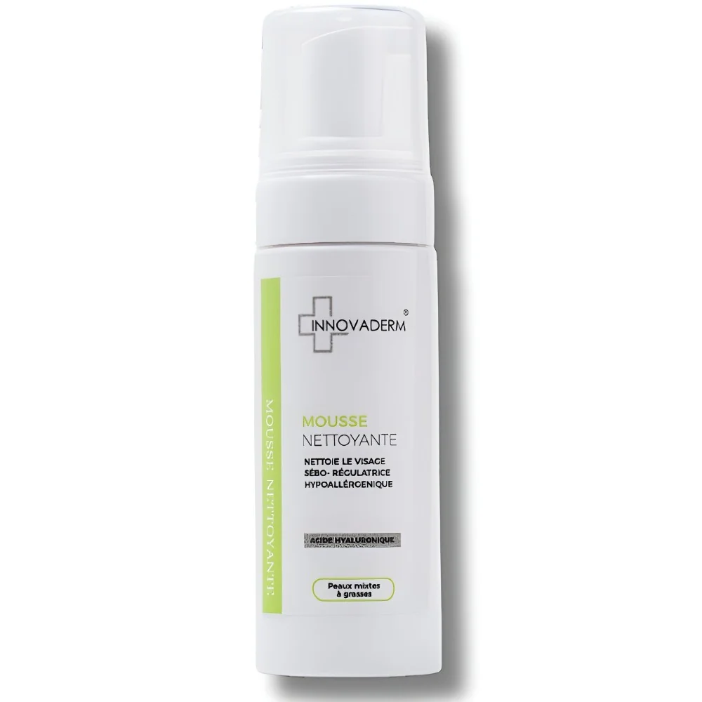 INNOVADERM - MOUSSE NETTOYANTE PEAUX MIXTES A GRASSES 150ML