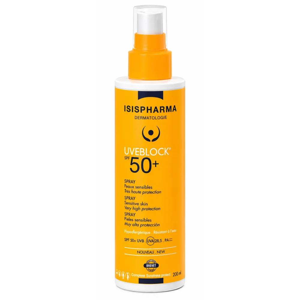 ISISPHARMA UVEBLOCK - SPRAY SOLAIRE TRES HAUTE PROTECTION SPF50+ 200ML