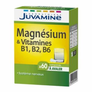 JUVAMINE Magnesium Vitamines B1 B2 B6 60 comprimes