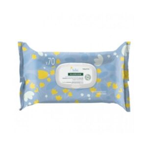 KLORANE Bebe Lingettes Epaisses Nettoyantes 70 Lingettes