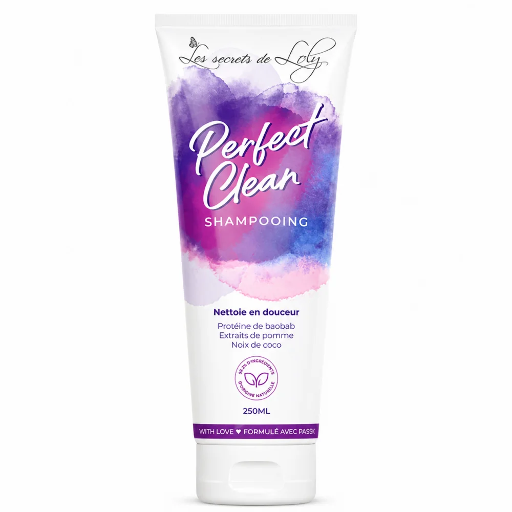LES SECRET DE LOLY PERFECT CLEAN - SHAMPOOING CHEVEUX BOUCLES ONDULES 250ML