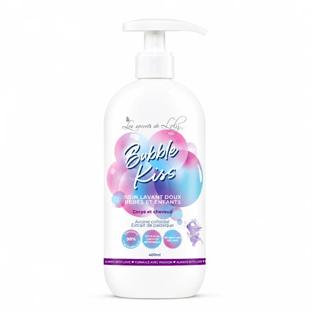 LES SECRET DE LOLY BUBBLE KISS - SOIN LAVANT DOUX BEBE ET ENFANT 400ML